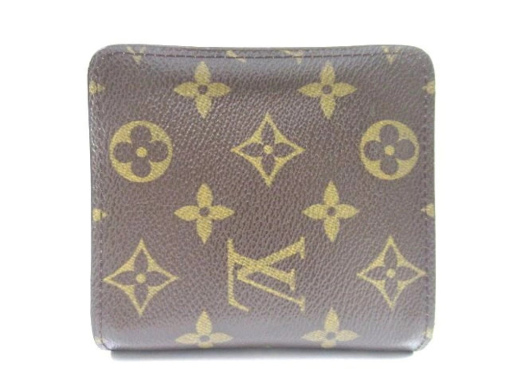 Louis Vuitton Wallet Accessories Monogram Zip Compact Brown